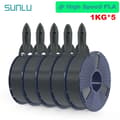 Miniatyrbillede 2 af 2: PLA Filament, Fast Form, 1KG pr. Rulle, Højhastighedsprintning,HS-PLA grå
