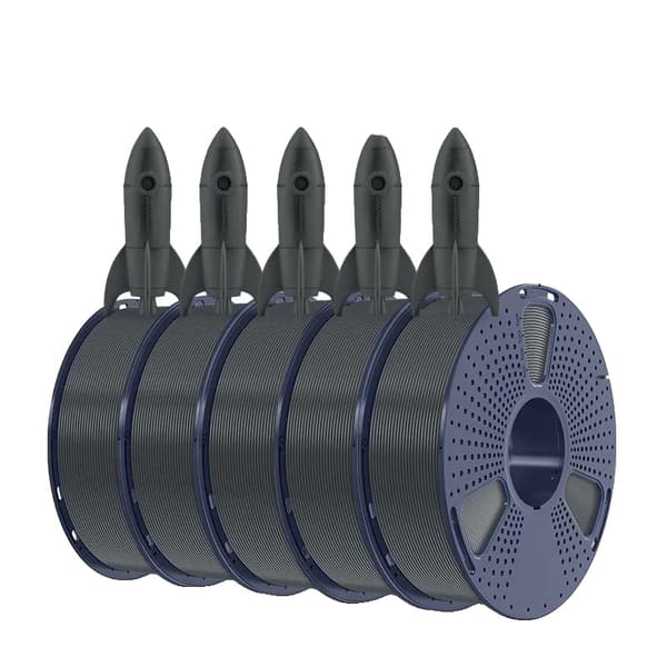 PLA Filament, Fast Form, 1KG pr. Rulle, Højhastighedsprintning,HS-PLA grå