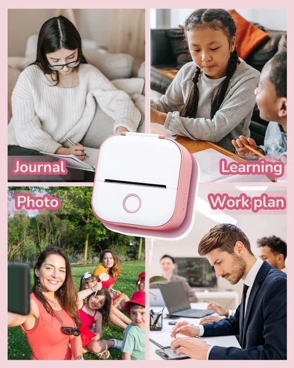 OBOSOE Mini Printer T02 – Langaton lämpötulostin ja tarratulostin iOS:lle ja Androidille