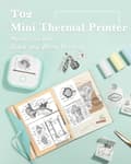 Pikkukuva 4 / 9: OBOSOE Mini Printer T02 – Langaton lämpötulostin ja tarratulostin iOS:lle ja Androidille