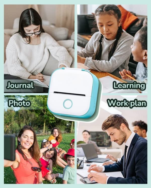 OBOSOE Mini Printer T02 – Langaton lämpötulostin ja tarratulostin iOS:lle ja Androidille