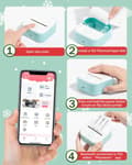 Pikkukuva 8 / 9: OBOSOE Mini Printer T02 – Langaton lämpötulostin ja tarratulostin iOS:lle ja Androidille