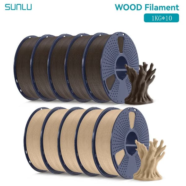 3D-printer filament, træagtig tekstur, fremragende kompatibilitet,5MW 5WL