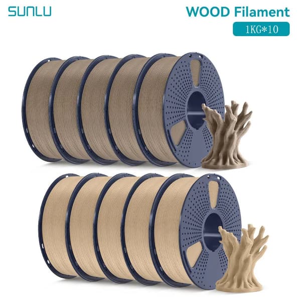 3D-printer filament, træagtig tekstur, fremragende kompatibilitet,5MW 5WD