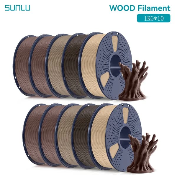 3D-printer filament, træagtig tekstur, fremragende kompatibilitet,2MW 2WL 2WD 4CW