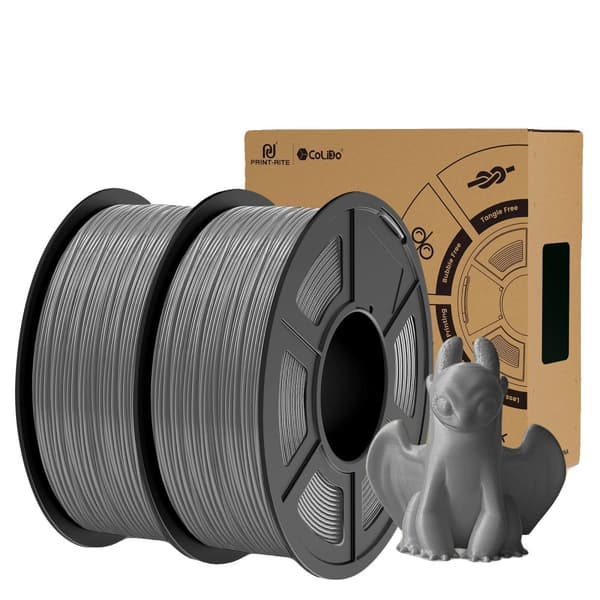 3D Filament, 2KG, 1,75mm Diameter,TPU-GRÅ