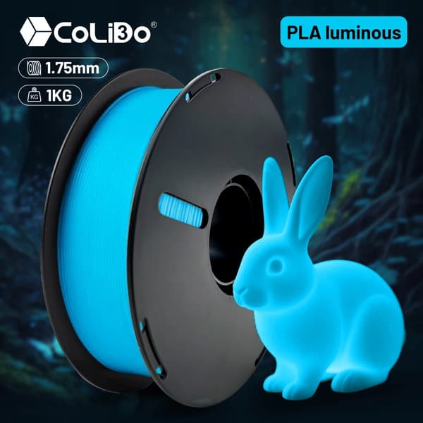 3D-printer filament, der lyser i mørket, 1,75 mm diameter,Blå 1KG