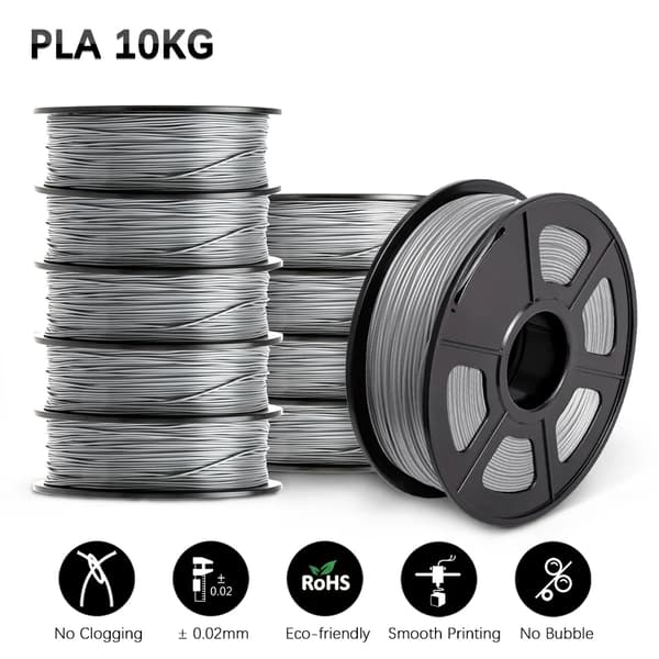 3D Filamentti, Korkea Kestävyys, Sujuva Tulostus,PLA Harmaa
