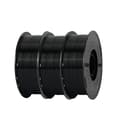Miniatyrbillede 1 af 2: 3D-printer filament, høj sejhed, lav krumning,Sort 3kg