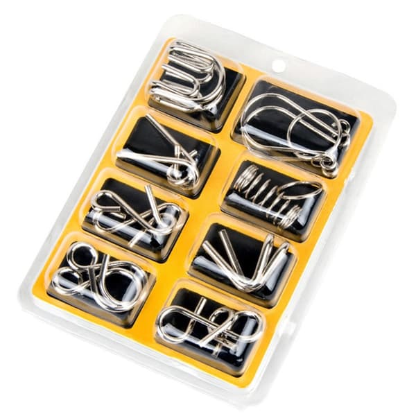 Set med 8x IQ Pussel - Gul