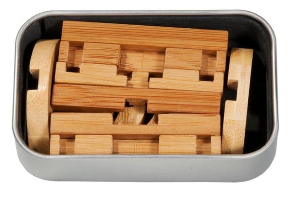 IQ-test Bambu 3D-pussel i metallask Dubbel skiva