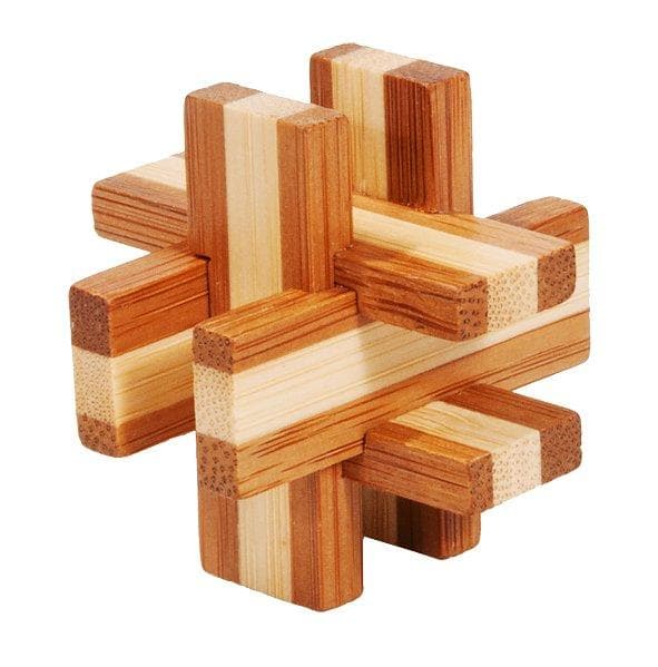 IQ-test Bambu 3D-pussel i metallask Tålamodsbrädor