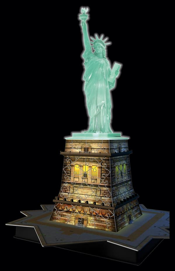 Statue of Liberty Night Edition, 3D Pussel, 108 bitar, Ravensburger