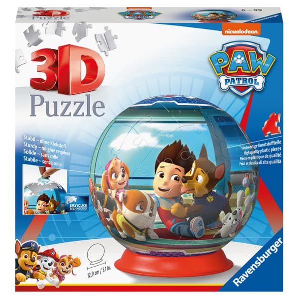 Ravensburger 3D Paw Patrol Pallo 72 Paala