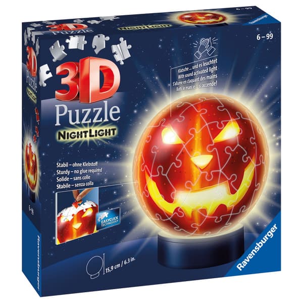 Ravensburger 3D Græskar med natlys 72 brikker