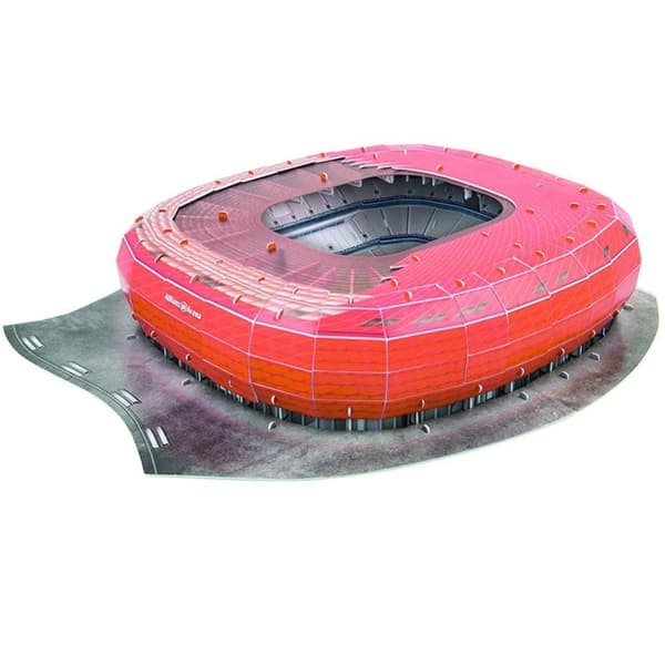 Bayern Munich FC Allianz Arena Stadium 3D Puzzle Red/Black One Size