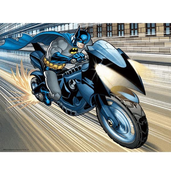 Batman Batcycle 3D Puzzle Blue/Black/Grey One Size