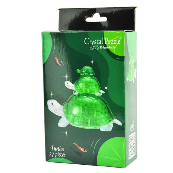 Crystal Puzzle 3D Turtles 37 pieces