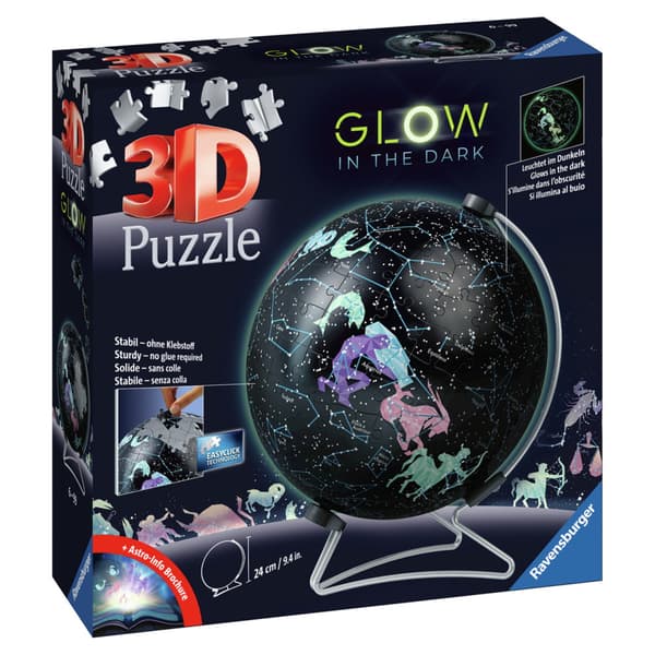 Ravensburger 3D Pussel - Självlysande Stjärnglob 190 Bitar