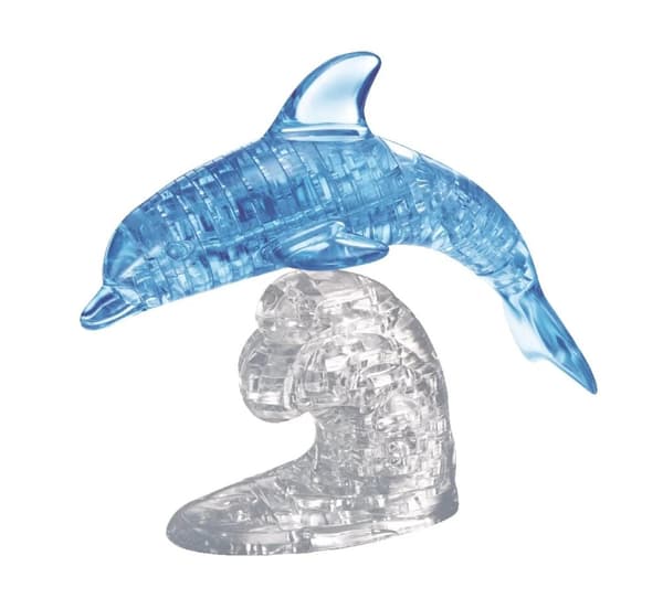 Crystal Puzzle 3D Blå Delfin 95 bitar