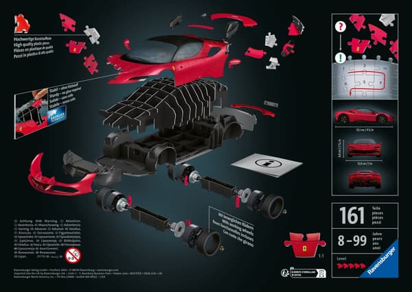 Puslespill Ferrari SF90 Stradale 161 brikker, Ravensburger