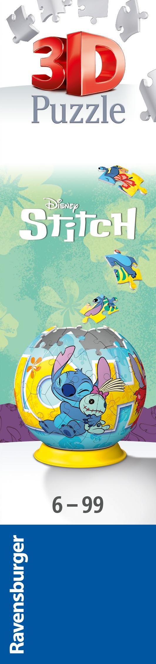 Disney Stitch 3D Pussel 72 bitar, Ravensburger