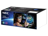 NEC 3D Starter Kit - 3D glasögon - aktiv slutare - för NEC NP115, NP210, NP216, NP-V260, NP-V300, U250, U260, U300, U310, V230, V260, V300