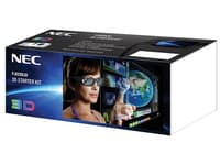 NEC 3D Starter Kit - 3D glasögon - aktiv slutare - för NEC NP115, NP210, NP216, NP-V260, NP-V300, U250, U260, U300, U310, V230, V260, V300