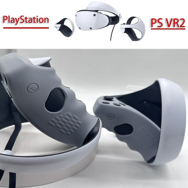 INF PlayStation VR2 ohjaimen kahvakuoren silikoni 1 pari Harmaa