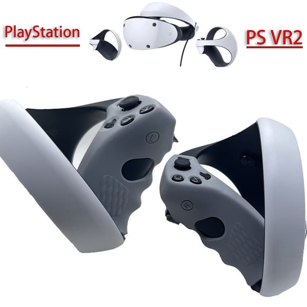 INF PlayStation VR2 ohjaimen kahvakuoren silikoni 1 pari Harmaa