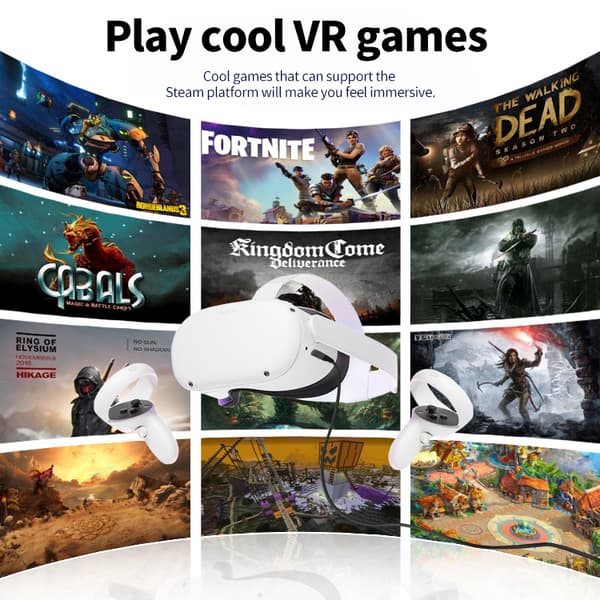 USB A–C-liitäntäkaapeli Oculus Quest 1/2 5 m:lle