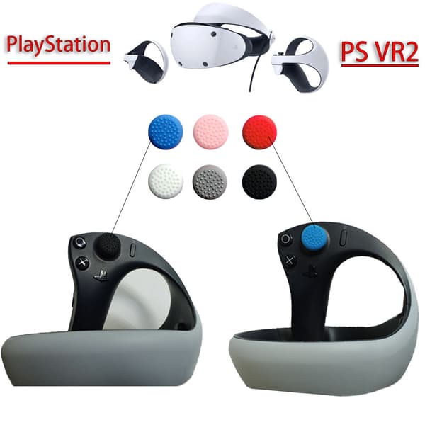 INF Joystick nøkkelhette for PlayStation VR2 PSVR2 1 par Sort