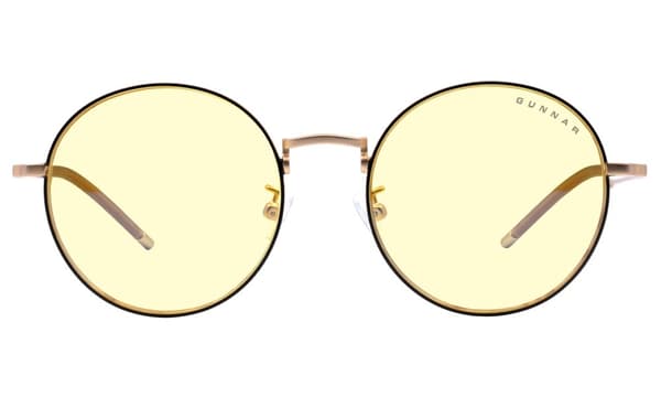 GUNNAR kancelářske/herní brýle ELLIPSE BLACK/GOLD * jantárová skla * BLF 65 * GUNNAR focus
