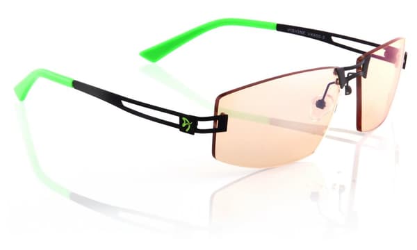 AROZZI herní brýle VISIONE VX-600 Green/ černozelené obroučky/ jantarová skla