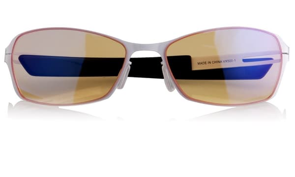 AROZZI herní brýle VISIONE VX-500 White/ bíločerné obroučky/ jantarová skla