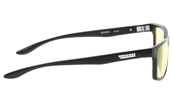GUNNAR kancelářske/herní dioptrické brýle VERTEX READER ONYX * jantárová skla * BLF 65 * dioptrie +3