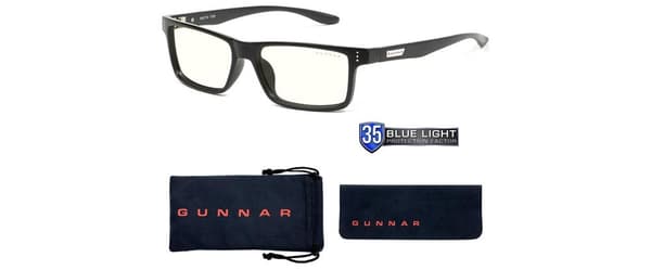 GUNNAR kancelářske/herní brýle VERTEX ONYX * čírá  skla * BLF 35  * NATURAL focus
