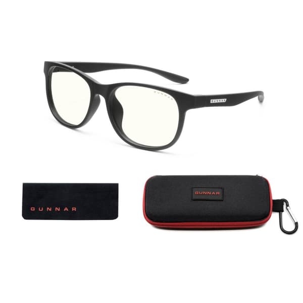 GUNNAR kancelářske/herní brýle RUSH ONYX * čírá skla * BLF 35 * NATURAL focus