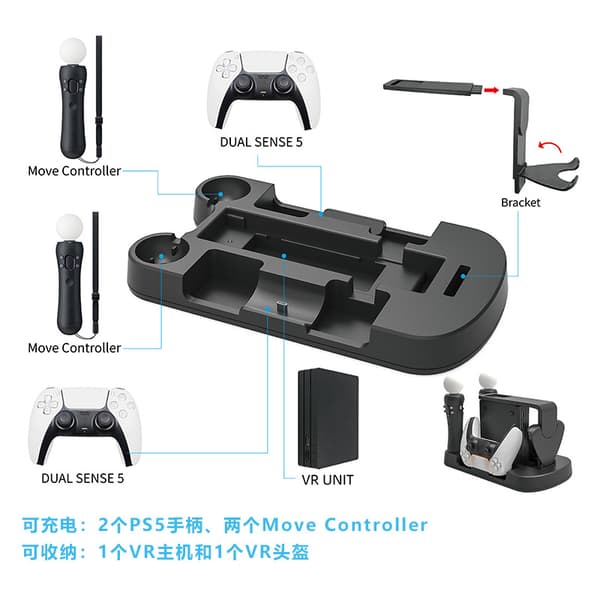 INF Multifunktionel VR ladestation