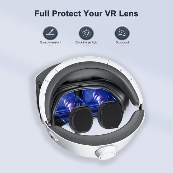 INF DEVASO PS VR2 linsebeskytter med hurtigutløser og magnetisk feste