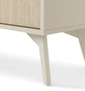 Miniatyrbillede 7 af 10: TV-skab: tre døre, tre hylder, Farve: sandbeige / sandi sildeben, sandbeige træben,