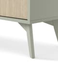 Miniatyrbillede 7 af 10: TV-skab: tre låger, tre hylder, Farve: eucalyptus / sandi sildeben, træben i eukalyptusfarve,