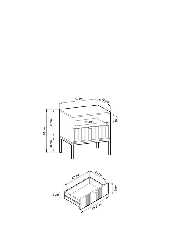 TV-skåp: en låda, två luckor, tre hyllor, Färg: grå, ramfärg: svart M: bredd: 154 cm, höjd: 56 cm, djup: 39 cm,