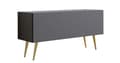 Miniatyrbillede 1 af 5: TV-møbler: i længden, i højden, farve: antracit, guld, møbelstørrelse: bredde: 100 cm, højde: 52 cm, bredde: 32 cm