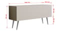Miniatyrbillede 4 af 5: TV-møbler: sort, hvid, farve: kashmir, møbelstørrelse: bredde: 100 cm, højde: 52 cm, bredde: 32 cm