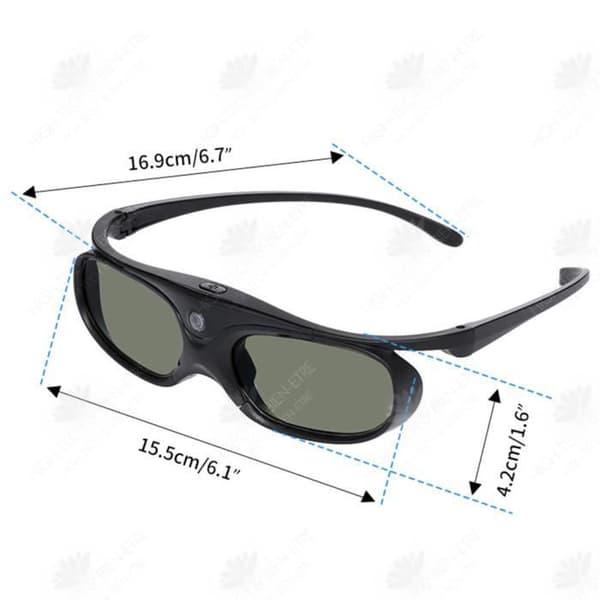 HTBE® 3D-glasögon aktiv slutare typ hushållsprojektor högupplöst stereoskopisk film dedikerad högtransmittans LCD