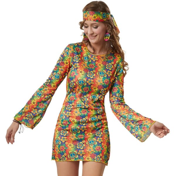 Rebelsk Hippie kostume