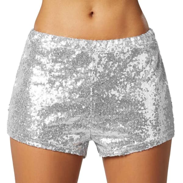 Paillet-Shorts Sølv XXL