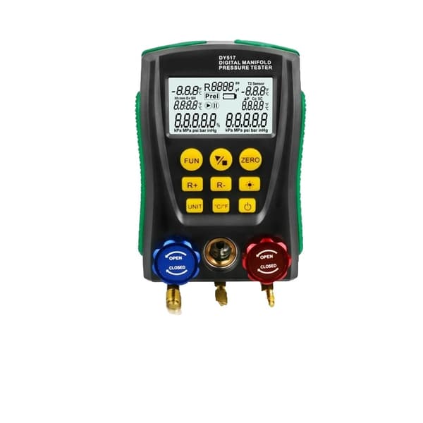 Digital Manifold Pressure Tester, Dobbelt Målekapacitet, Bredt Måleområde,DY517DY517