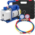 Miniatyrbild 1 av 2: Vakuumpump, Flödeshastighet, 2-vägs manifoldmätare,EU, 4CFM 1-3 HP Mätare